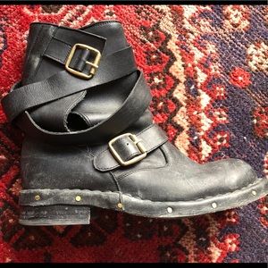 Jeffrey Campbell Black Leather Boots